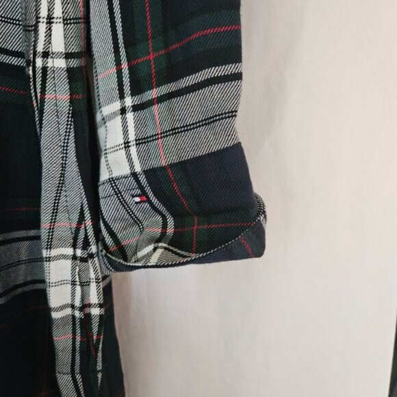 Tommy Hilfiger Front Shirt Tunic Plaid - Picture 6 of 12